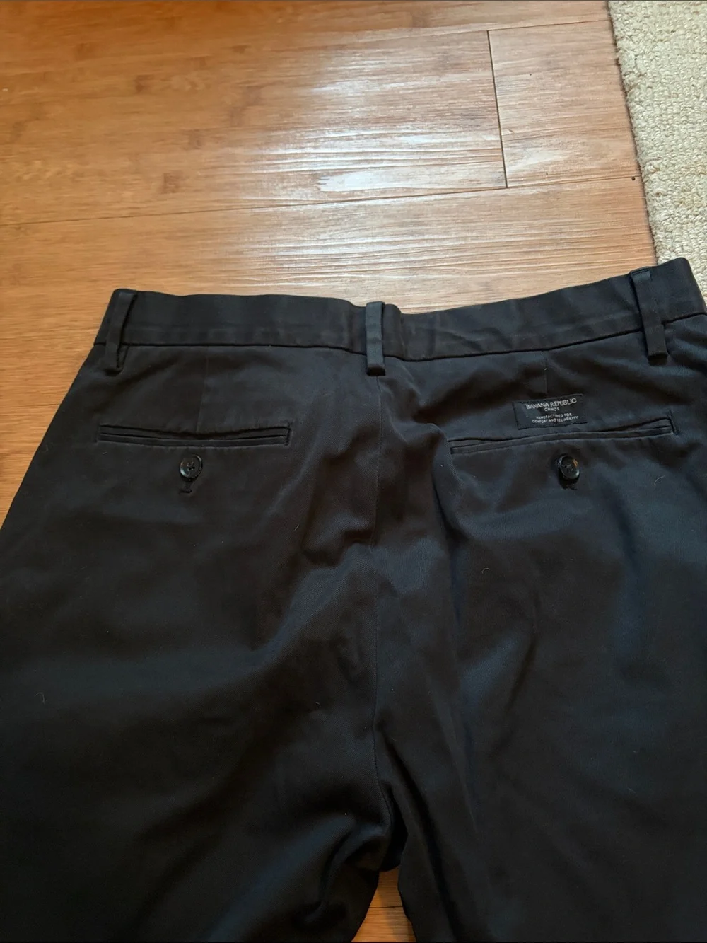 Banana Republic Black Chino Pants - Straight Leg